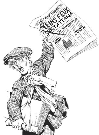 vendeur de journaux
